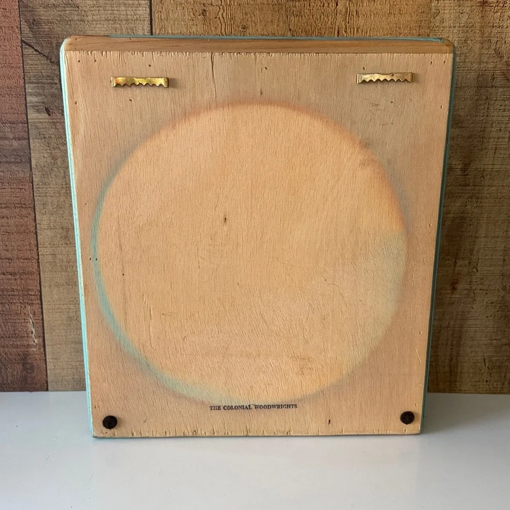 Vintage Inspired Upcycled Shabby Chic Floral Wooden Half Bucket Wall Pocket - Picture 7 of 13